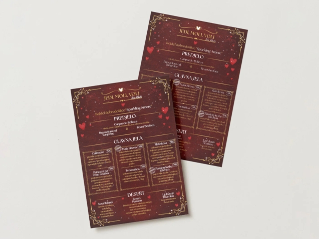 Pizzeria Novi Saloon Meni Valentinovo #2