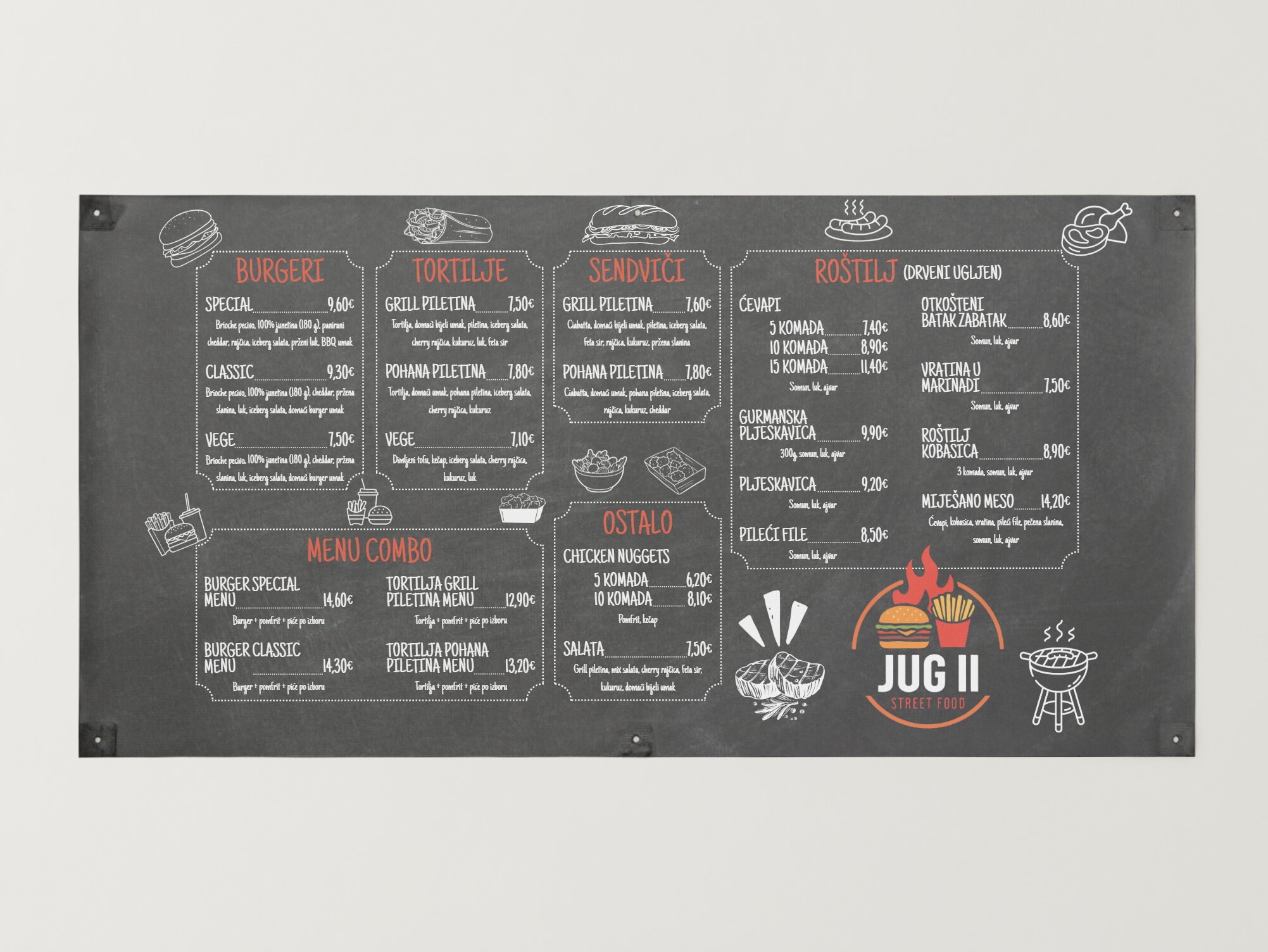 Street Food Jug II Jelovnik